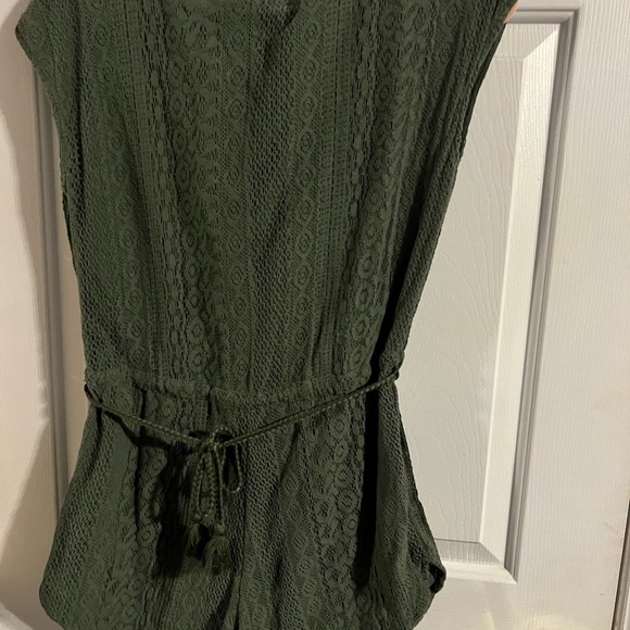 Roxy Olive Green Lace Romper - Picture 11 of 12